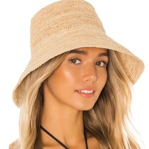 NWOT Janessa Leone Straw Bucket Hat